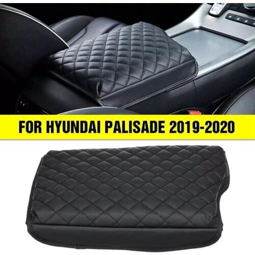 Car Leather Center Console Armrest Box Mat Pad Cover for Hyundai Palisade 2019 2020