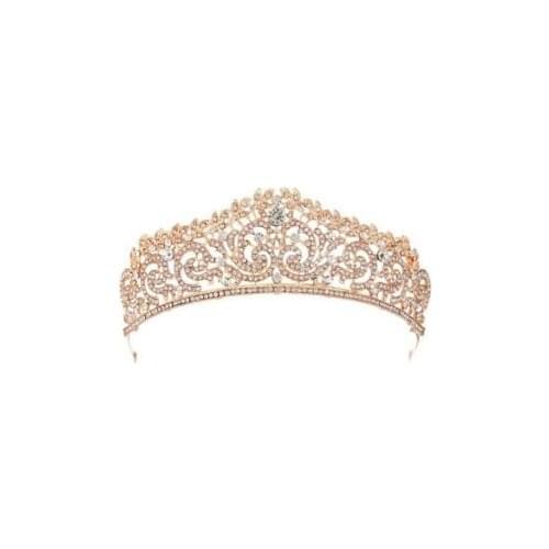 20pcs/lot DIY Golden Sliver Bride Crown Drill Headband The Queen Party Head Bands Photo Shop Hair Styling Tools HA868