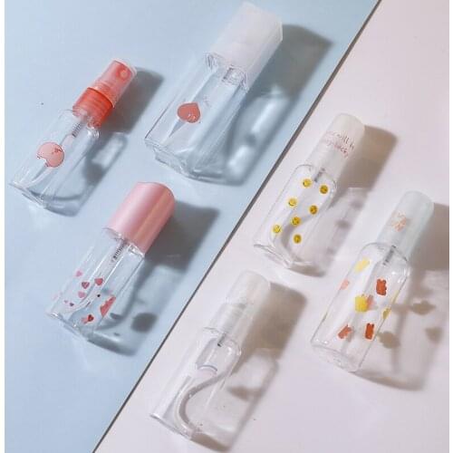 Translucent Simple Animal Cartoon Spray Bottle Girl Out Office Toning Double Bottling Spray Travel Bottle