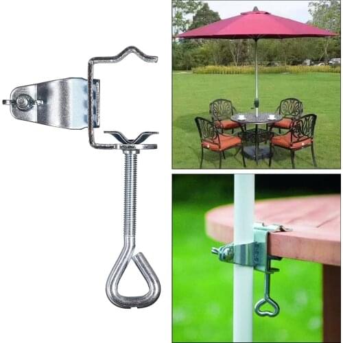 Fishing Chair Umbrella Holder Stand Clip Brackets Aluminum Clamp Mount