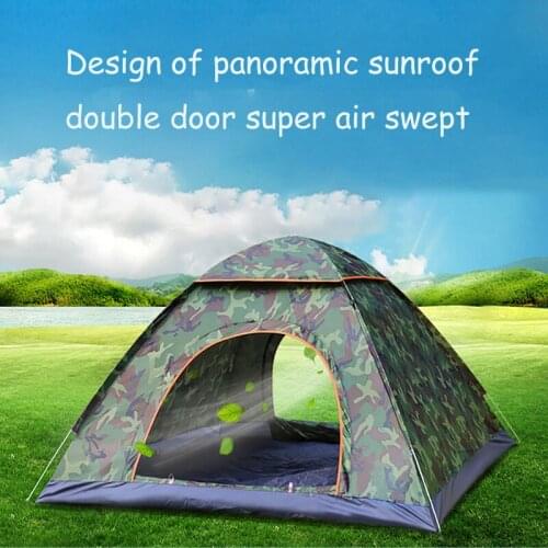 ANTI-UV FOLDING AUTOMATIC POP-UP OPEN ULTRALIGHT SUN SHELTERS CAMPING TENT BACKPACKING TENTS PORTABLE WATERPROOF HIKING TENT