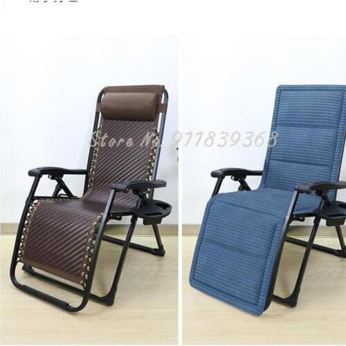 Rattan folding recliner lunch break chair wicker chair household nap chair balcony leisure summer summer sunbed bed dual-purpose