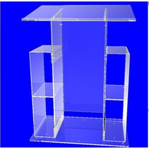 Modern acrylic lectern podium pulpit transparent lectern pulpit modern decoration table furniture ministers desk