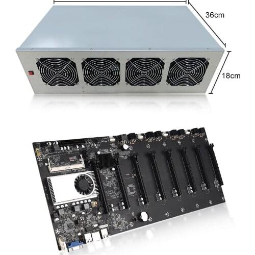 T37 new btc8 card multi-graphics motherboard chassis desktop straight plug quasi-system platform machine