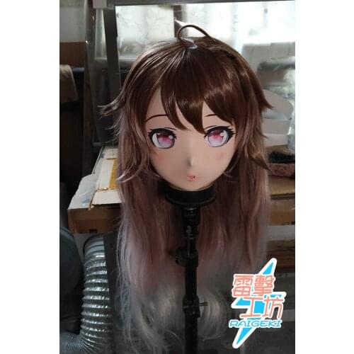 X-KM136)Quality Handmade Female/Girl Resin Japanese Cartoon Character Animego Cosplay Kigurumi Mask Crossdresser