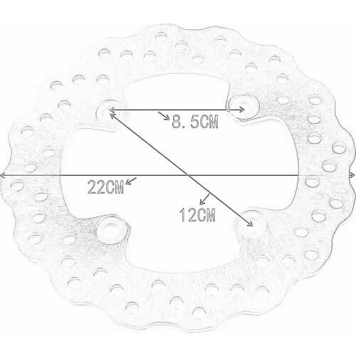 Motorcycle rear Brake disc For Kawasaki ZX6R ZX636 ZX6RR ZX6R 600CC EX650 ER650 KLE 650 ZR750 Z750 ZX9R ZX10R Z1000 41080-0040