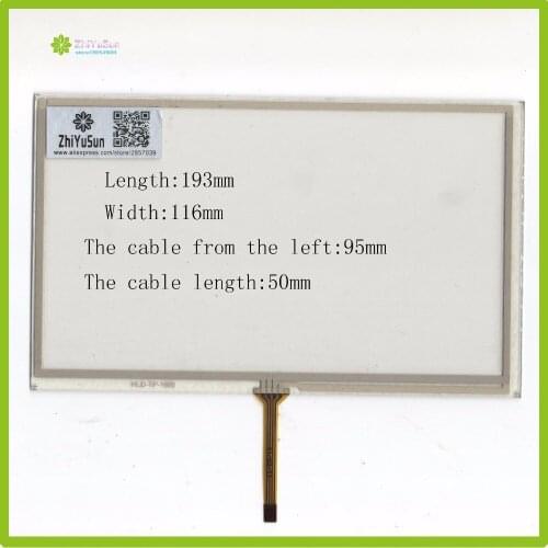 ZhiYuSun HLD-TP-1986 8Inch 193mm*117mm 4Wire Resistive TouchScreen Panel Digitizer 193*117 this is compatible For AT080TN64