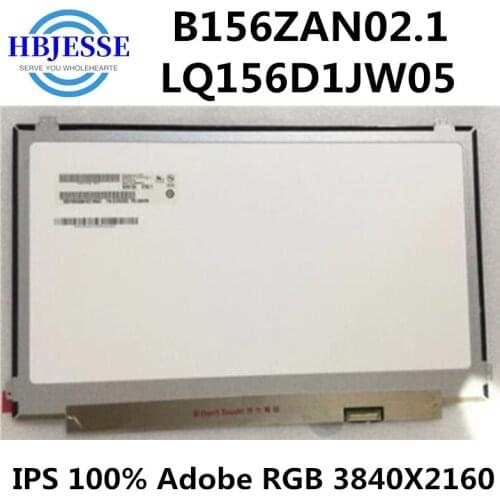 15.6'' UHD 4k led 3840X2160 LCD display Screen B156ZAN02.1 LQ156D1JW05 For LENOVO thinkpad P50 P51 non-touch FRU 00NY650 00NY498