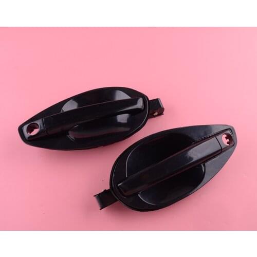 1 Pair ABS Black Outside Door Handle Catch Fit for Hyundai Tiburon Coupe 2003 2004 2005 2006 2007 2008 82660-2C000 82650-2C000