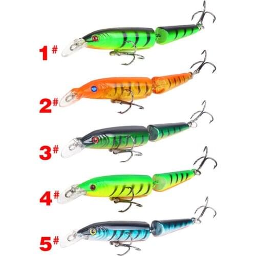 10.5cm 2-Section Lifelike Neon Freshwater Fishing Lure Hard Stimulation Fish Bait Wobbler Artificial Hard Bait Fishing Tackle