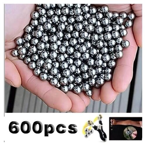 120/300/600/800Pcs 4mm 6mm 8mm 10mm Stainless Steel Ball Hunting Catapult Slingshot Bearing Ammo Outdoor Game Bicycle Bearing