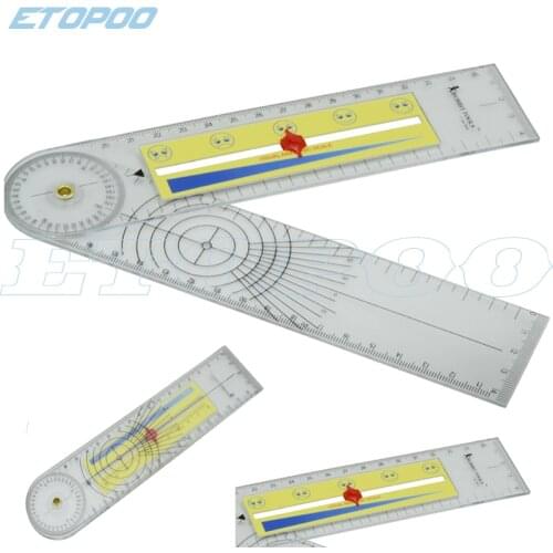 3pcs/set 2in 1 200mm Spinal Goniometer Ruler Motion Tester Pain Rating Scale 360 Professional 3pcs/lot