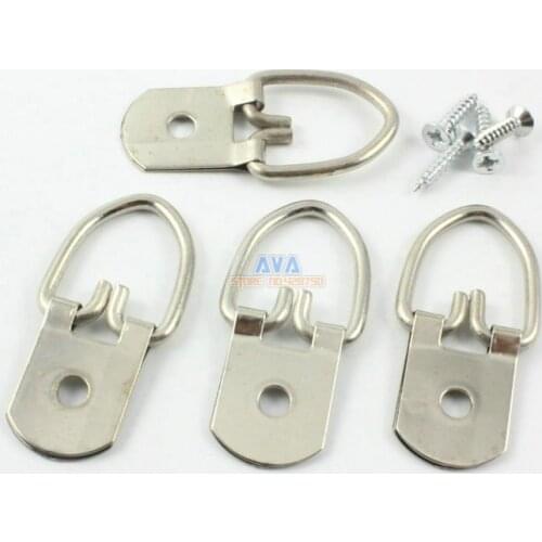 50 Pieces Silver Photo Frame Hook Hanging Photo Frame Hanger 45x16mm