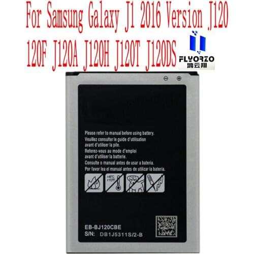 New High Quality 2050mAh EB-BJ120CBE Battery For Samsung Galaxy J1 2016 Version J120 J120F J120A J120H J120T J120DS Mobile Phone