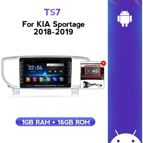 Car Android multimedia monitor For Kia Sportage 4 QL 2018 2019 WIFI 1080P GPS Navigation support steering wheel DVR USB