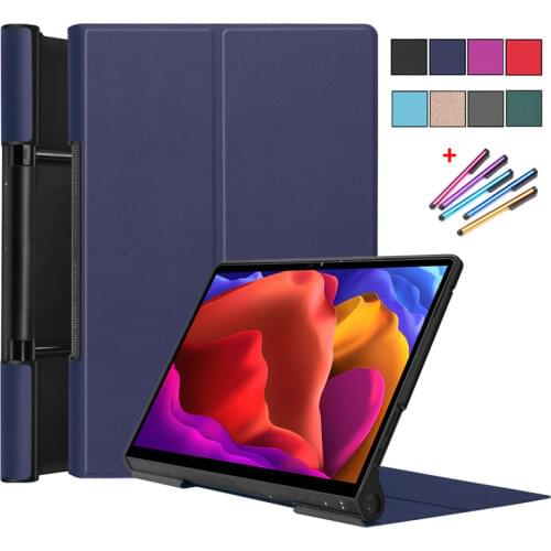 Case for Lenovo Yoga Tab 13 YT-K606F 2021 Tablets PU Leather Protective Shell for Lenovo Yoga Pad Pro Case Coque Funda YT K606F