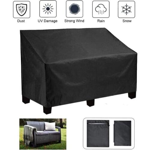 1PC Garden Bench Cover 2/3/4 Seater Waterproof Anti-UV Heavy Duty Bench Protective Cover Long Chair Cover Outdoor Patio