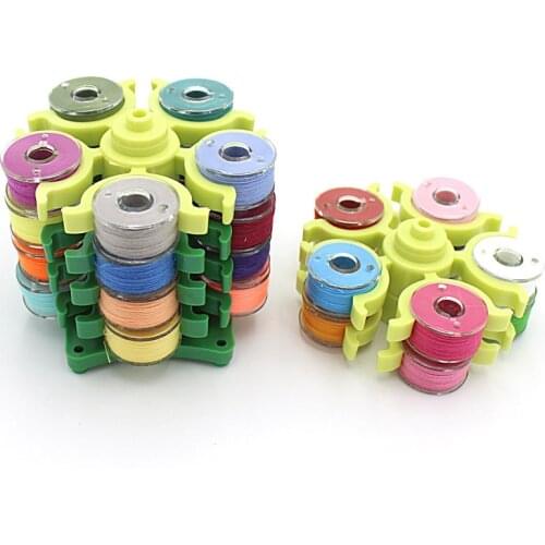 Thread spool holder Sewing Thread Bobbin Holder Clamp Clips Column Bobbin collect case
