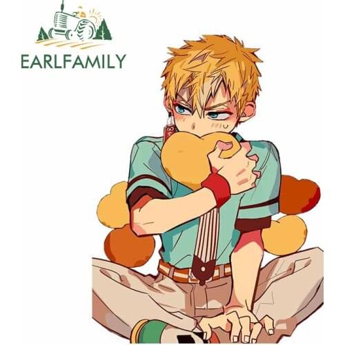 EARLFAMILY 13cm x 9.8cm For Toilet Bound Hanako Kun Car Sticker Vinyl Material Decal Fashion Occlusion Scratch Decoration