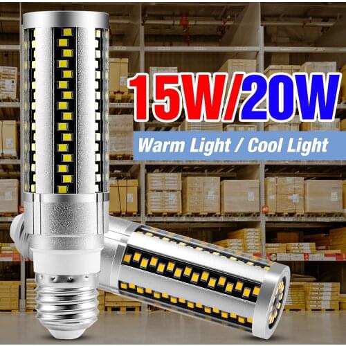 220V LED Corn Bulbs 15W 20W LED Energy Saving Lamp E27 LED Chandelier Lights For Bedroom Living Room kitchen SMD 2835 Ampoule