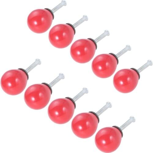 10Pcs 21*26mm Round Ceramic Door Knobs Cabinet Drawer Dresser Cupboard Kitchen Furniture Pulls Handle Kid'Room Decoration Handle