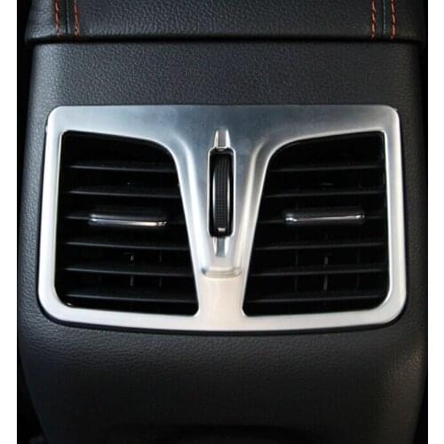 ABS Matte For Hyundai Sonata 2015 2016 2017 Car Back Rear Air Condition outlet Vent frame Cover Trim auto accessories 1pcs