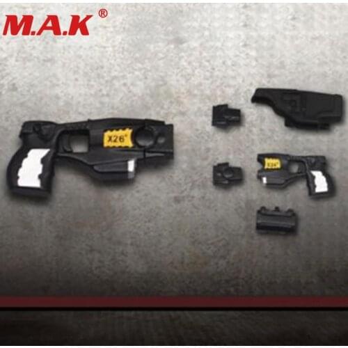 ZY2009E X26 taser yellow black 1/6 simulation handgun weapon model toy for 12" action figure dolls accessories