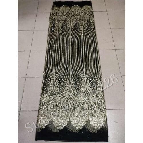 Fashion design JRB-92701 print glued glitter powder tulle mesh lace fabric sparkle for sawing in black mesh gold glitter