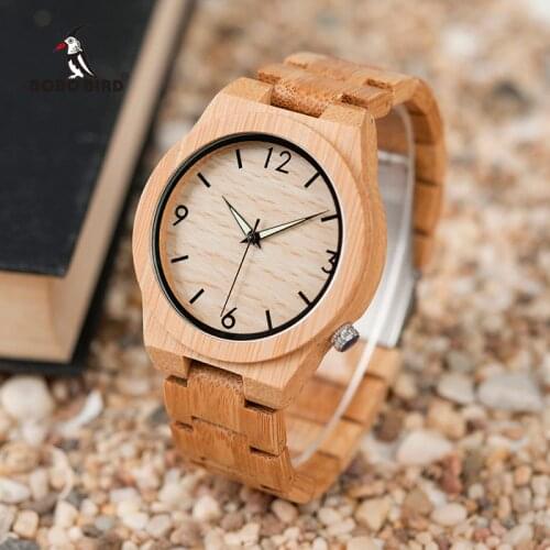 Relogio masculino BOBO BIRD Wood Watch Men Top Brand Luxury Wooden Timepieces Great Mens Gift Drop Shipping W-D27