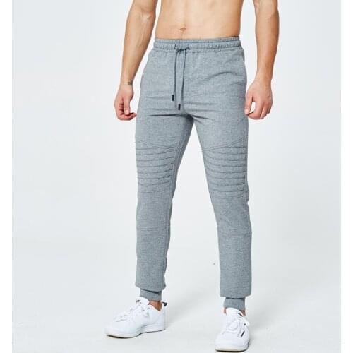 Spring Summer Men Outdoor Long Running Pants Narrow Feet Comfortable Workout Fitness Trousers Plus Size Exercise Straight Pants