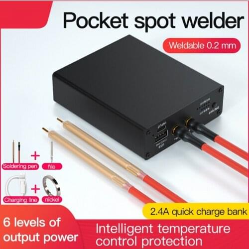 Spot Welding Equipment Energy Storage 5000mAh Mini Spot Welder Power Bank 2 in 1 Portable Spot Welding Machine