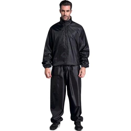 Sauna Clothes Men Sweating for Workouts PVC Sport Tops Pants Sweat Quick Lose Weight Fitness Running Jogging Mma Sport Wear