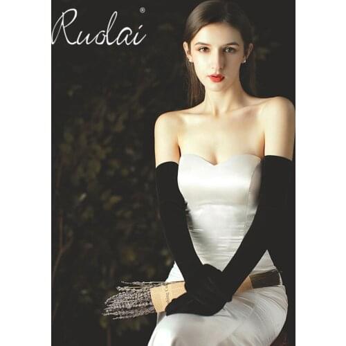 Свадебные длинные перчатки Ruolai China At AliExpress