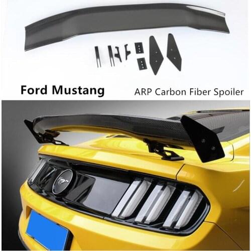 Carbon Fiber Spoiler For Ford Mustang 2015 2016 2017 2018 2019 2020 High Quality Wing Lip Spoilers A*R*P