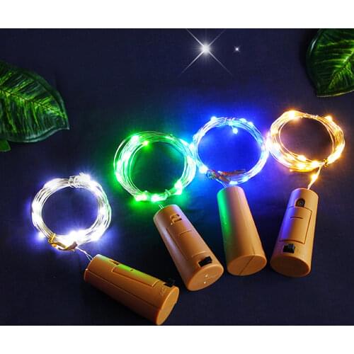 FOXGBF 10/20/30 LED Cork Wine bottle cap Lamp String Lights For Holiday Christmas Party Waterproof Fairy Lights Garden Garland
