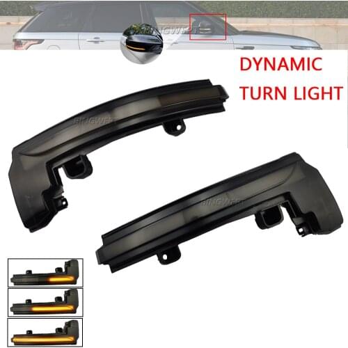 For Land Rover Discovery 4 LR4 Range Rover Sport Evoque LED Dynamic Turn Signal Light Side Mirror Sequential Blinker Indicator