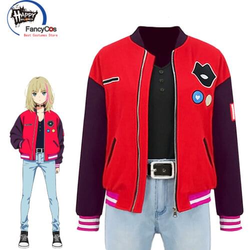 Rika Kawai Hoodie Wonder Egg Priority Sweater Cosplay Costume Daily Casual Coat Anime Ai Ohto Halloween Costumes for Women Kid