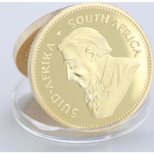 South Africa Saudi Africa Krugerrand 1OZ Gold Coin Paul Kruger Token Value Collectible Coins