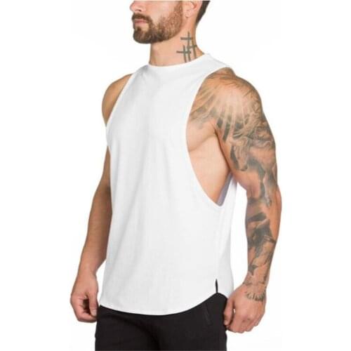 Muscleguys Brand gyms clothing Mens singlet bodybuilding stringer tank top fitness vest Custom Printed blank sleeveless shirt
