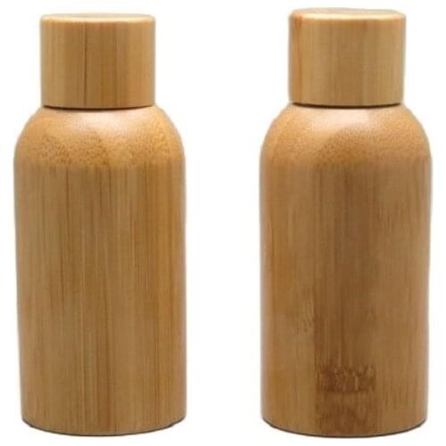 30ML 10pcs/lot Superior Grade Empty Essential Bottle, Bamboo Wooden Essence Refillable Container, Safety Bamboo Essential Bottle