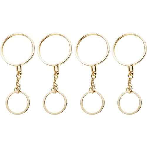 4pcs Coin keyring Pendant Keychain Commemorative Coin Key Ring 40mm