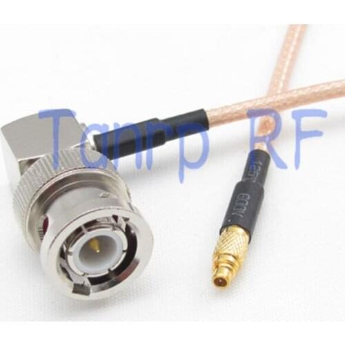 6in MMCX male to BNC male right angle RF adapter connector 15CM Pigtail coaxial jumper cable RG316 extension cord
