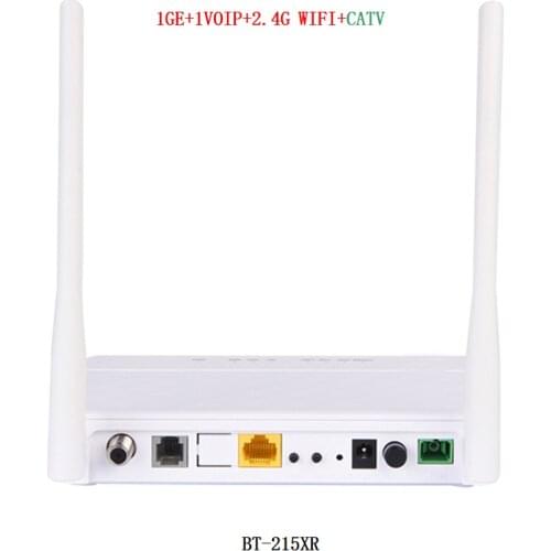 Free Shipping FTTH Wireless Router Function Gpon Ont Epon Optical Modem 1Ge+Wifi+1Voip+Catv Dual Mode Xpon Onu