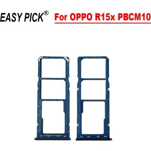 For OPPO R15x K1 PBCM30 PBCM10 SIM Card Tray Micro SD Card Adapter Holder Socket Tray Reader Repair Part