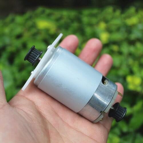 555 DC24V DC Motor Permanent Magnet Generator 550 Motor with MXL Synchronous Wheel