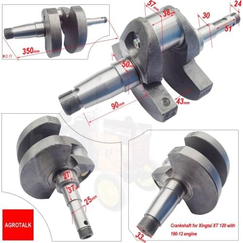 Crankshaft for Xingtai XT120D tractor, part number