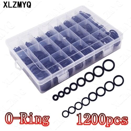 740pcs/1200pcs Oil-Resistant Sealing NBR Seal Ring Kit Thickness 1.5mm 2.4mm 3.1mm Nitrile Rubber NBR O-Ring Gasket Sealing Ring