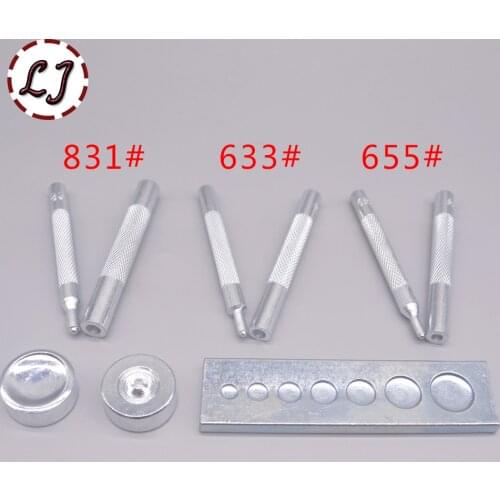 Metal Snap Fasteners Press Studs Button tools Punch Installation Leather Crafts Tool Hand Punch Tool Set handmade DIY Accessory
