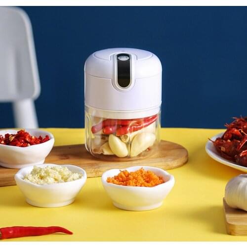 Multi-Function Electric Mini Grinder Cordless Food Blender USB Charging Garlic Machine for Chili Onion Vegetable Nuts Meat