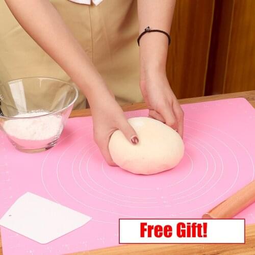 Multi-size Silicone Baking Liner Mat Non-Stick Sheet Kneading Dough Pad with Scale Baking Pastry Rolling Mat